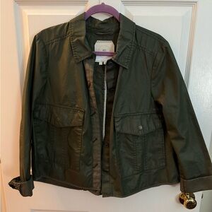 Anthropologie Olive Green Utility Jacket